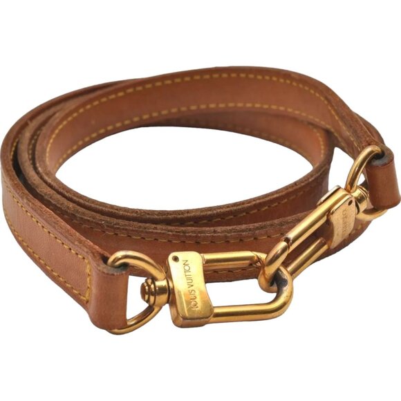 830177AG (V2) Louis Vuitton Strap 39.6" Beige Leather - Picture 1 of 10